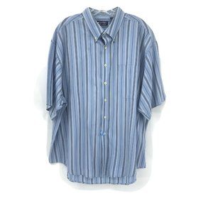 Puritan Wrinkle Resistant Blue Plaid Button Down